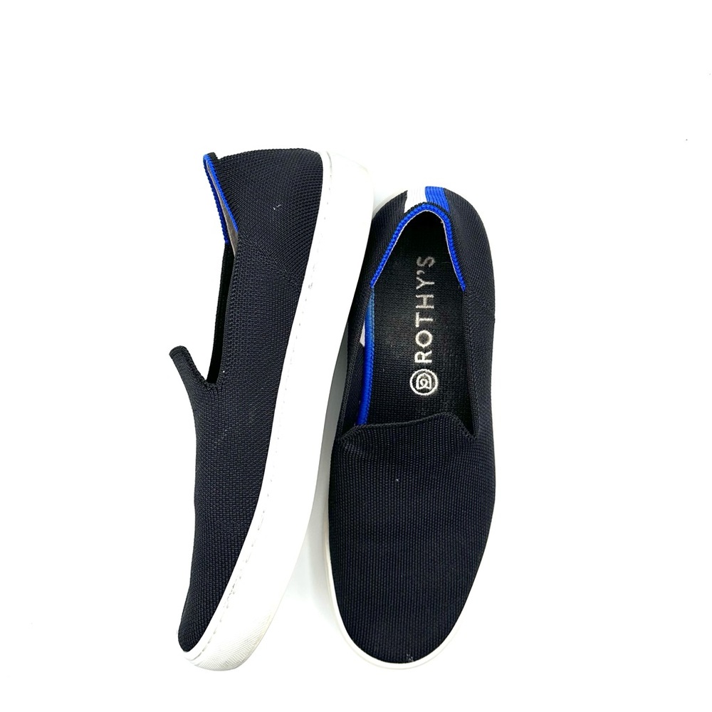 Rothy's Size 8  Womens The Original Slip On Sneaker Black Solid